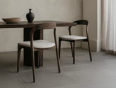 Elisa Fabric Dining Chair, Vanilla